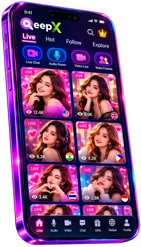 QeepX app home screen