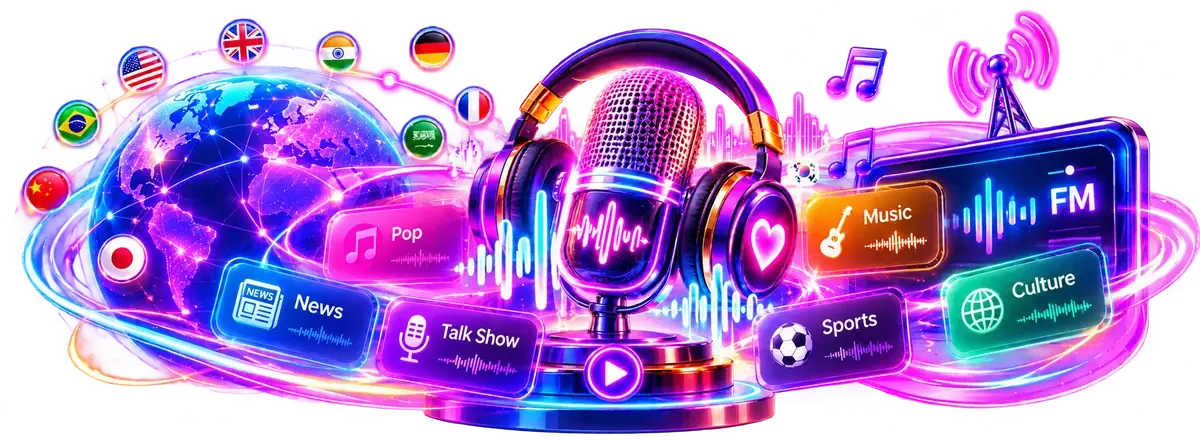 QeepX Radio FM · global stations for music, news, talk shows, sports and culture